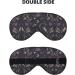 Purple Black Goth Spooky Eye Mask - Soft Elastic & Adjustable Nighttime Comfort for Men & Women - Buy Online on GoSupps.com