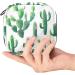 Stylish Tropical Cactus Menstruation Pad Bag with Zipper | Women's Napkin & Tampon Organizer | Eco-Friendly & Durable Tote for Girls - Buy Online on GoSupps.com
