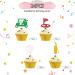 Golf Cupcake Toppers Golf Bag Ball Cupcake Toppers White&Green Glitter Cake Decorations for Baby Shower Golf Sport Birthday/Outdoor Sport Party Supplies - 24pcs - Buy Online on GoSupps.com