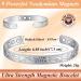 Cigmag 9X Lymphatic Drainage Copper Magnetic Bracelet for Women - Silver Flower Pattern - Buy Online on GoSupps.com