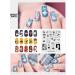 KADS Nail Art Stamping Plates Set Image Template Stencils Pattern with Stamping Plates Holder Case Organizer (ZO017) - Buy Online on GoSupps.com