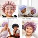 Kids Satin Sleep Cap 2 Pack - Unicorn & Black | Adjustable Silk Hair Bonnet for Babies & Toddlers with Curly Hair - Buy Online on GoSupps.com