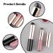 Buy Exquisite Lip Applicator Brush Set - 3PCS Retractable & Dustproof for Perfect Lip Makeup | 2 Pink & Black Professional Brushes - Buy Online on GoSupps.com
