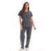 Just Love Women's Scrub Sets Medical Scrubs (Tie Back) Medium Steel Gray