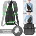 Retee Light Breast Pocket Sling Backpack for Men | Adjustable Crossbody Bag for Outdoor Sports Cycling & Dog Hiking (Black) - Buy Online on GoSupps.com