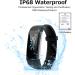 Smart Fitness Tracker with Blood Pressure, Heart Rate, Sleep & Temperature Monitor - Activity Tracker & Pedometer for iPhone & Android - Black - Buy Online on GoSupps.com