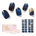 NAILOG Semi Cured Gel Nail Strips 34 pcs Salon-Quality Gel Nail Stickers Long Lasting Nail Wraps for Women with Soft Gel Finish Zodiac