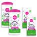 All Purpose Wipes by Dapple Baby, Hint of Lavender, 75 Count Canister (Pack of 2) + 30 Count Pouch (Pack of 2) - Plant Based & Hypoallergenic Cleaning Wipes 210 Count (Pack of 1)