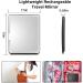 Austrobo 10in Travel Mirror with 72 LEDs, Touch Sensor Dimmable, USB Rechargeable - Portable Makeup Mirror for Travel - Black - Buy Online on GoSupps.com