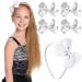Sibba Toddler Headband Set - 1 PC Headband with Cute Bow Ties and 4 PCS Bowknot Hairpins in White - Perfect Hair Accessories for Easter Day and Baby Party - Buy Online on GoSupps.com