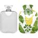 Naanle Banana Palm Leaves Heat Bottle 1L - Transparent Hot Water Bottle for Pain Relief & Therapy - Ideal for Bed Hand & Foot Warmth - Buy Online on GoSupps.com