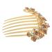 minkissy Hair Jewelry Rhinestone Hair Accessories Rhinestone Hair Side Comb Hair Side Combs Hair Combs for Women Accessories Diamond Hair Accessories Miss Wedding Back of Head Rhinestones