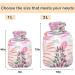 NAANLE Pink Palm Leaves Heat Bottle - 2L Transparent Hot Water Bottle for Back Pain Relief & Warmth Therapy - Buy Online on GoSupps.com
