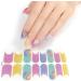 Glitter Cow Pattern Semi Cured Gel Nail Polish Strips Self Adhesive Full Nail Wraps Nail Polish Stickers Semi Cured Gel Nail Polish Strips Multi-color - Buy Online on GoSupps.com