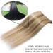 Elailite Clip-in Extensions | Real Human Hair 8 PCs 18 Clips 25cm 50g #12/613 Golden Brown & Bleached Blonde - Buy Online on GoSupps.com