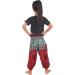 Lofbaz Children Hippy Thai Harem Aladdin Pirate Kids Pants 18 Months - Rose Flower Burgundy - Buy Online on GoSupps.com