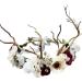 Trepveter Deer Flower Crown Floral Crown Women Floral Headband Flower Headpiece Halo Boho Maternity Photo Props Wedding Party Prom