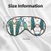 Beautiful Peacock Flowers Unisex Eye Mask | Soft Light-Blocking Sleeping Mask | Comfortable Black Design - Buy Online on GoSupps.com