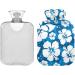 Buy Naanle Blue Hawaii Flowers Hot Water Bottle - 2L for Pain Relief & Heat Therapy | Large Transparent Design - Buy Online on GoSupps.com