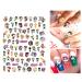 Cute Cartoon Nail Art Sticker Decals - 3D Self-Adhesive Designer Stickers for Women, Kids, and Girls - Manicure Decoration Supplies - 6 Sheets - Buy Online on GoSupps.com