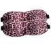 Sleep Mask 2 Pack Eye Shades for Travel/Naps Upgraded 3D Contoured 100% Blackout Eye Mask for Sleeping with Adjustable Strap Comfortable & Soft Night Blindfold for Women Men (Leopard) Purple
