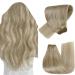 Hot sales product Hetto remy treating real hair extensions to take the consumption real hair natural hairs extensions #17/2 23 ashblond highlights lightblon 50 cm 100g 50cm 3-1 #17/23 Ashblond mix medium blonde