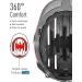 Adults and Kids Bike Helmet with Magnetic Light - Shiny Aqua Medium | Suitable for Men, Women, Youth Boys, Girls 6 Years and Up - Buy Online on GoSupps.com
