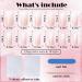 AddFavor Medium Square Press on Nails - 120pcs Pink White Gradient Fake Acrylic Nails for Women & Girls | Stylish & Easy Application - Buy Online on GoSupps.com