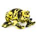 Zappi Co 100% Recycled Plush Poison Dart Frog (Yellow/Black) Toy (20cm Length) Stuffed Soft Cuddly Eco Friendly animals Collection For New Born Child First kid