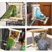 NINGVIHE Bird Mirror Bird Swing Parrot Cage Toys Bird Toy for Parrot Parakeets Conures Cockatiels Cage Swing Wooden Fun Play Toy for Birds (2 PACK) - Buy Online on GoSupps.com