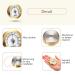 2 Piece Gold Analog Mechanical Hygrometer Set - 2 Inch Round Humidity Gauge for Cabinets and Cans - Buy Online on GoSupps.com