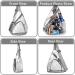 Clear PVC Stadium Approved Sling Bag Backpack - Adjustable Strap, Grey - Buy Online on GoSupps.com