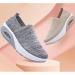 LINJIENIUXHA Women's Air Cushioned Slip On Walking Shoes - Orthopedic Diabetic Wedges (Khaki 6) - Buy Online on GoSupps.com
