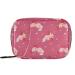 Pfrewn Pill Organizer Case 7 Day Cute Red Axolotl and Bubbles Travel Pill Box with Zipper Portable Small Weekly Vitamin Medicine Supplement Holder Pouch Bag