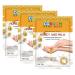 CGBOOM 3 Pairs Hand Masks Moisturizing Gloves Hand Skin Repair Renew Mask Infused Collagen Vitamins + Natural Plant Extracts for Dry Aging Cracked Hands (Honey and Milk) Honey & Milk