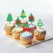 Keaziu 24PCS Merry Christmas Cupcake Toppers Christmas Theme Tree Snowflake Gift Socks Cupcake Picks Chirstmas Decoration Party Decoration White - Buy Online on GoSupps.com