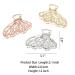 KISSKIKO Butterfly Hair Claw Clips Set - 4 Pcs Cute Nonslip Small Clips for Thick, Curly Hair | Metal Hair Accessories Gift for Girls - Buy Online on GoSupps.com