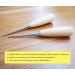 ZLKSKER (Pack of 2) Wooden Handle Leather Drillable Stitching Sewing Awl Punch Hole Gadget Tool - Buy Online on GoSupps.com
