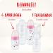 NUK First Choice+ Baby Bottle Starter Set | 0-6 Months | 4 Bottles with Temperature Control & Anti-Colic Air System in Pink Giraffe Design | BPA Free | 5-Piece Set - Buy Online on GoSupps.com