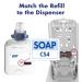 PURELL Healthy Soap Mild Foam Refill 1250mL for CS4 Dispenser, Pack of 4 - 5174-04 by GOJO Inc - Buy Online on GoSupps.com