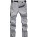Men's Lightweight Water-Resistant Cargo Work Hiking Pants - Quick Dry & Breathable for Fishing, Travel, Camping - Multi Pocket Design - Light Grey (Medium) - Buy Online on GoSupps.com