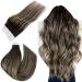 Easyouth Black Balayage Tape in Hair Extensions 24 Inch 50g 20Pcs Skin Weft Tape in Extensions Ombre Black to Blonde Glue in Hair Extensions Remy Hair 24 Inch #1B/27/1B