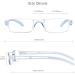 VisionGlobal 8 Pairs Reading Glasses | Blue Light Blocking | Computer Eyewear for Men & Women | Fashion Square Frames (4 Black + 4 Clear +1.00 Magnification - Buy Online on GoSupps.com