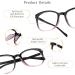 Shop LIFEART Blue-Light Protective Glasses | Computer & Reading Glasses for Men & Women | Glare Protection | 1.25x Purple Nola Schwarz - Buy Online on GoSupps.com