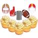 20Pcs American Football Cupcake Topper Rugby Ball Cupcake Topper Super Rugby Sports Theme Cake Decorations For Baby Shower Birthday Party Supplies - Buy Online on GoSupps.com