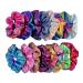 Large Hair Ties - 20pcs Shiny Metallic Rainbow Mermaid Elastic Hair Accessories for Women Girls & Kids - Buy Online on GoSupps.com