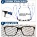 JJWELL 3 Pack Blue Light Blocking Reading Glasses for Men - Spring Hinge Anti Eyestrain UV Protection Large Square Readers - 1.5 Strength Mixed Colors Blue White Orange - Buy Online on GoSupps.com