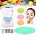 Facial Mask Maker Machine  Professional DIY Face Mask Masker Machine Automatical Vegetable Fruit Mask Making Machine with 32 Tablet Collagen for SPA Skin Care Blue