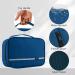 Homchen Waterproof Hanging Travel Toiletry Bag | Portable Cosmetic Wash Bag for Men and Women - Royal Blue - Buy Online on GoSupps.com