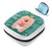 GIAPB Sanitary Napkin Storage Bag Period Bag Tampon Bag Makeup Bag Pad Pouch Bear and Palm Leaves Color4352